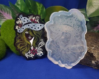 Celestial woman silicone mold