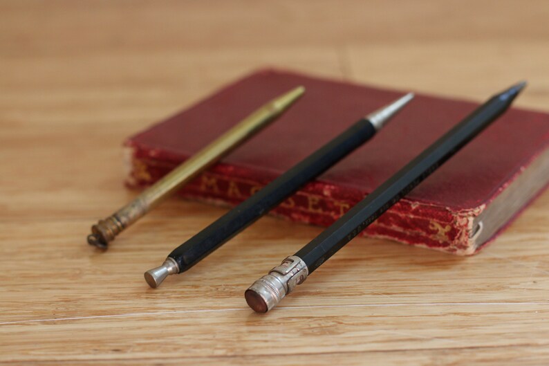 Stik and Eagle Pencil Co Desk Classic Writing Tools for Office 3 Vintage Pencils - Made in USA Decoration Decor Writer School