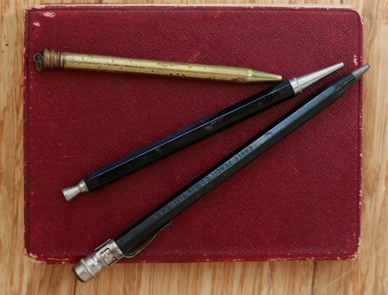 Stik and Eagle Pencil Co Desk Classic Writing Tools for Office 3 Vintage Pencils - Made in USA Decoration Decor Writer School