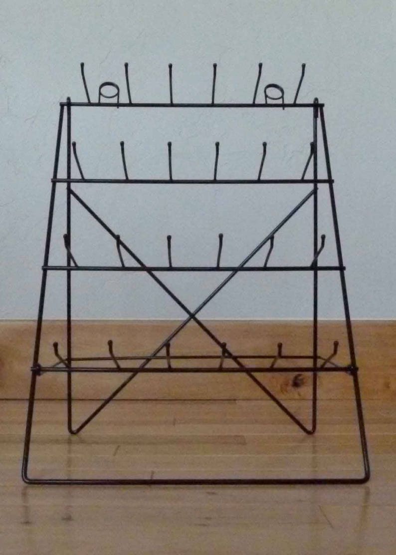 Wire Easel Counter Top Or Wall Display Rack Retail 24 Pegs Etsy