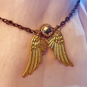 Flying Gold Ball Necklace