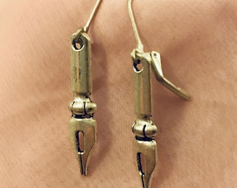 Quill Pen Nib Earrings a Writer&#39;s Dream