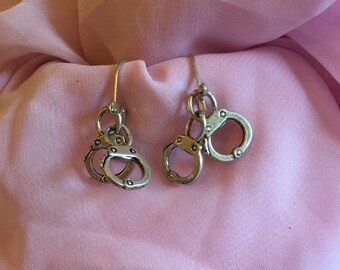 Adorable Handcuffs Earrings