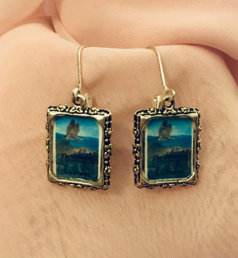 Book Cover Earrings Custom Order Available Etsy