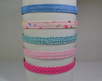 Narrow Fabric Headband - Sleek, Simple and Snug