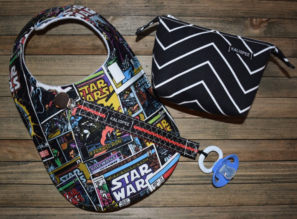 Star Wars Baby Boy Bib Pacifier Clip and Pacifier Pouch Gift Etsy