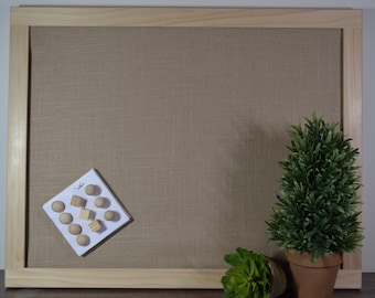 Fabric Framed Cork Bulletin Board, Vision Board, Pin Board
