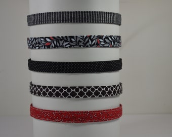 Narrow Fabric Headband - Sleek, Simple and Snug
