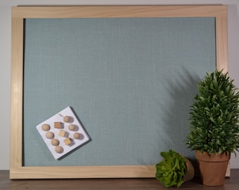 Fabric Framed Cork Bulletin Board, Vision Board, Pin Board