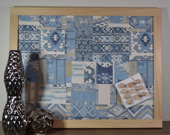 Fabric Framed Cork Bulletin Board, Vision Board, Pin Board