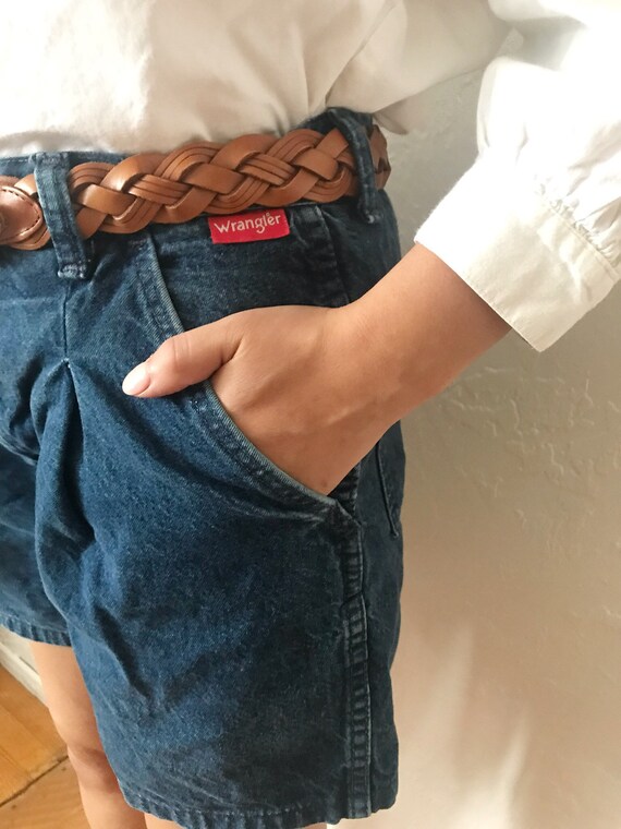 mid rise jean shorts