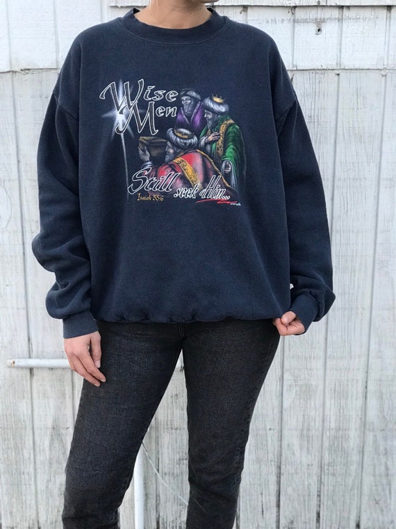 vintage navy sweatshirt