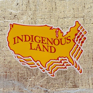 Indigenes Land Aufkleber