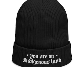 Indigenous Land Organic ribbed beanie