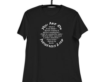 Defend the Sacrit (Indigenous Land) Women's Relaxed T-Shirt