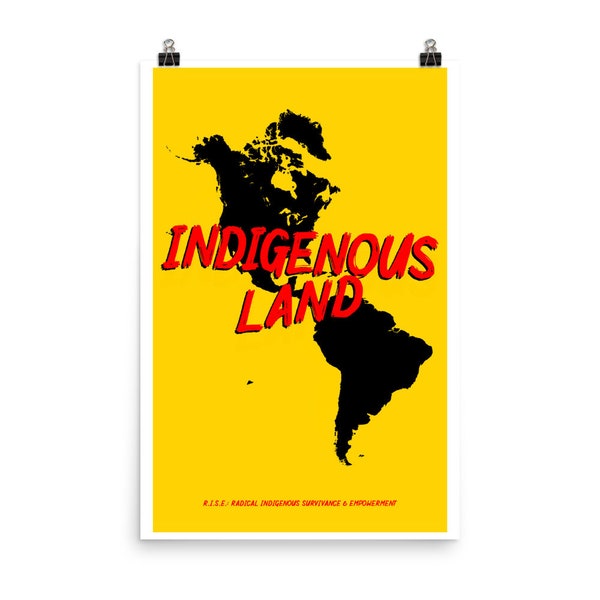 Indigenous Land Acknowledgement Poster Etsy
