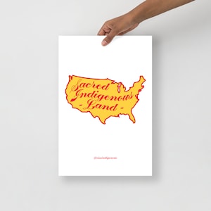 Sacred Indigenous Land poster