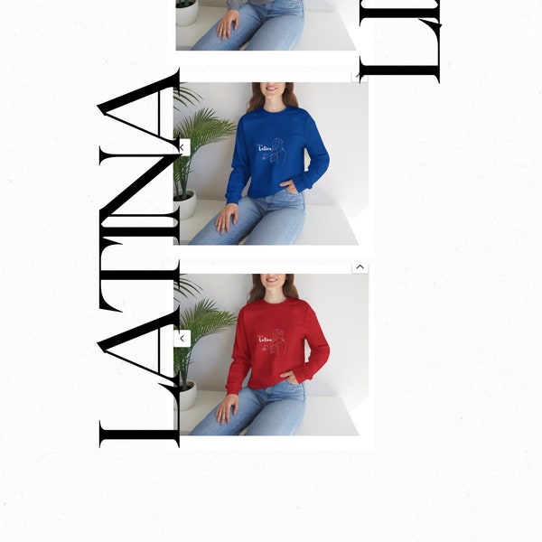 Latina Sweatshirt Wear your Latina Proud Sweatshirt long sleeve Hispanic Quotes Mexican clothes for her gift for women hispanas latin women