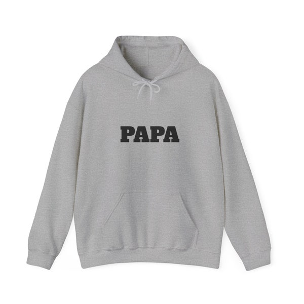 Dad Hooded Sweatshirt or Hoodie. Papá or Dad will love to wear this and show it off