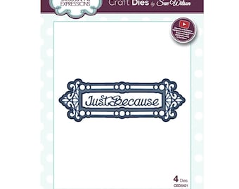 Sue Wilson Dies expressies collectie ~ sierlijke Frame gewoon omdat, CED5421