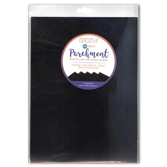Groovi Parchment Craft Paper A4 8.3X11.7 CHOOSE 20 Sheets White; 10 Sheets Black