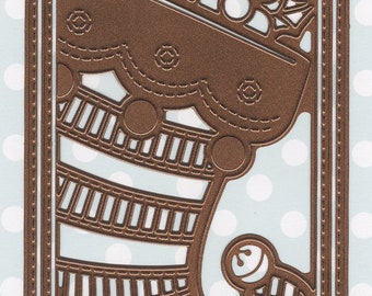 Sue Wilson Dies Feestelijke collectie kous cadeaukaarthouder, CED3085 3,70 x 4,96
