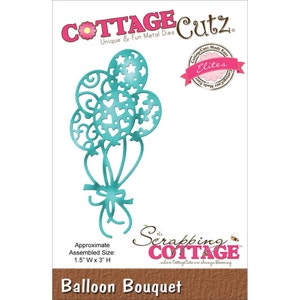 CottageCutz Elites Die CCE151 ~ Balloon Bouquet, 1.5&quot; X 3&quot;