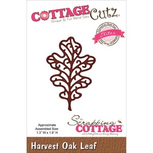 CottageCutz Elites Die 1.3x1.9 inches ~ Harvest Oak Leaf, CCE076 ~ RETIRED!