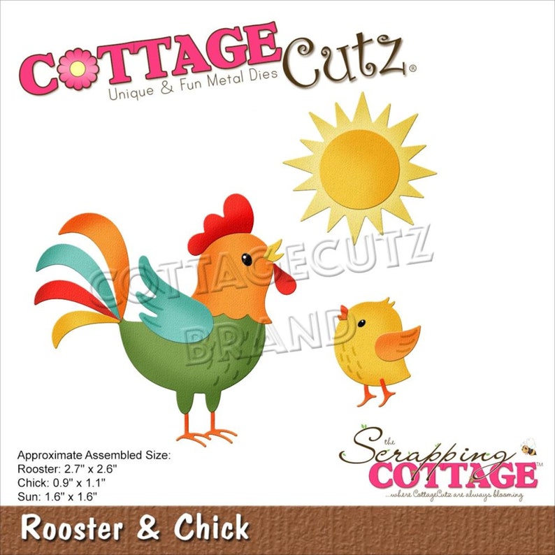 Egg Hunt Bunny Rooster Chick Duckling CottageCutz Dies Easter Spring Theme CHOOSE ONE