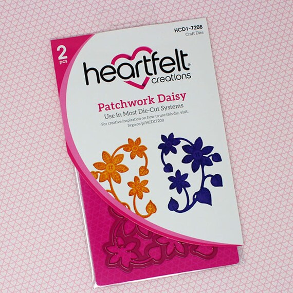 Heartfelt Creations Spellbinders Die ~ PATCHWORK DAISY BORDER ~ HCD1-7209