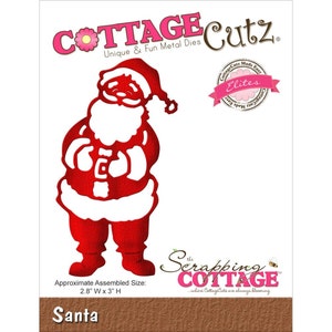 CottageCutz Elites Die Assembled Size 2.8&quot;X3&quot; Santa, CCE190 RETIRED