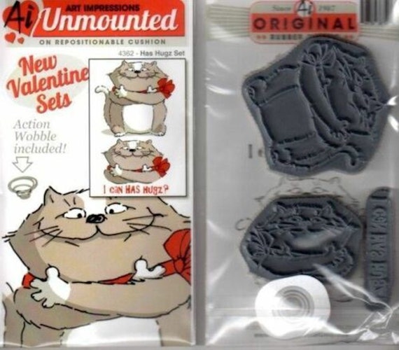 AI BFFs Unmounted Rubber Stamp Set ART IMPRESSIONS 4407 Coffee BFFs NEW