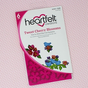 Veel set Heartfelt Creations Dies+Stempels KIES Cherry Blossom Retreat-collectie