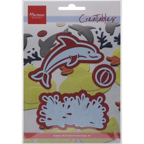 Marianne Design Creatables Dies LR0332 ~ Dolphin, 0.75" To 3.25"X1.5"