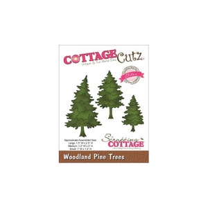 CottageCutz Elites Die ~ Woodland Pine Trees, CCE085 ~