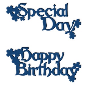 Zerfetzen Die Happy Birthday & Special Day, 2 5/16" TTLD059