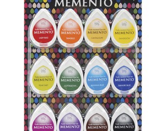 Memento Dew Drop Ink Pads 12/Pkg CHOOSE ONE: Gum Drops, Sorbet Scoops,  Snow Cones