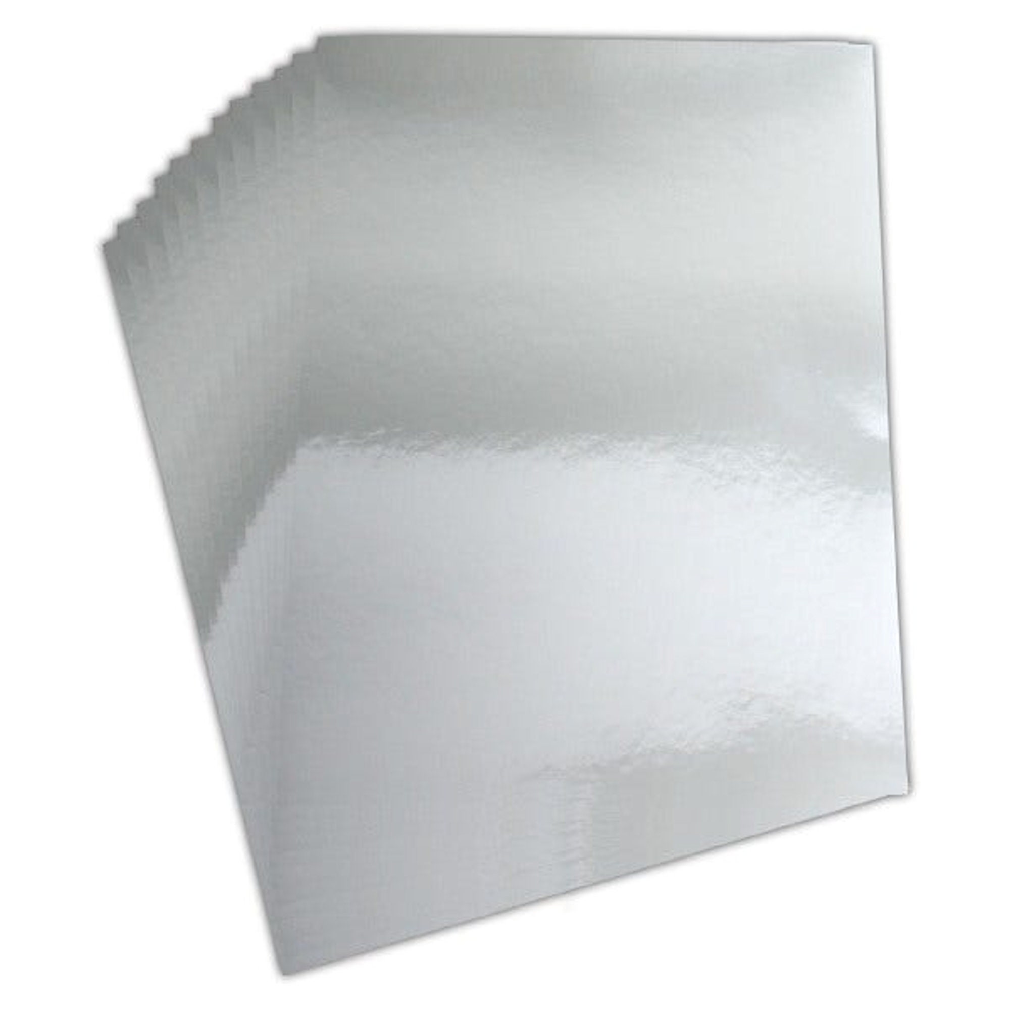 TRUArt Silver Card Stock Metallic Embossing Foil Sheets (8 x 12 inches, 20  sheets)