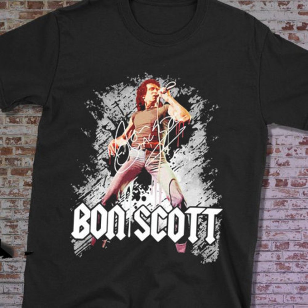 Bon Scott Shirt Bon Scott Rock Shirt Bon Scott Band Shirt - Etsy