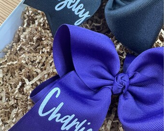 Glitter Grosgrain Name Hairbow