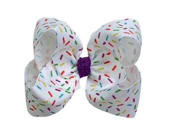 Lazo para el cabello con chispas de vainilla para celebrar el cumpleaños