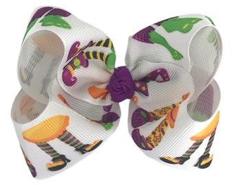 Witch Feet Hairbow for Halloween
