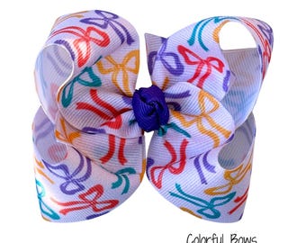 Lazos de colores para el pelo para la vuelta al cole