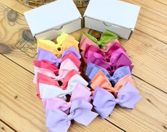 Lazos para el pelo de grogrén de esmoquin para niñas