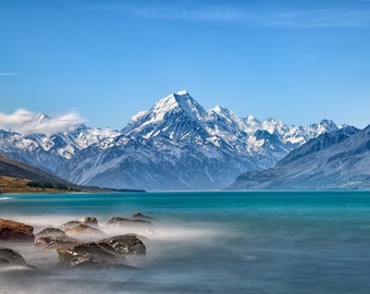 Daydream - Mount Cook & Pukaki Lake - Mount Cook - Twizle, South Island, New Zealand - Fine Art Photo Print - Home Decor