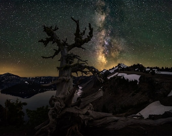 Island Universe - Wizard Island - Crater Lake, Oregon - Fine Art Photo Print - Home Decor