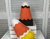 Candy corn, felt harvest candy corn, felt candy corn wreath attachment, Fall decor, Halloween decor