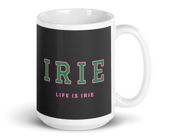 Coffee Cup; Pink and Green