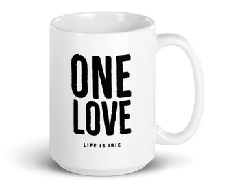 One Love, Black and White Mug