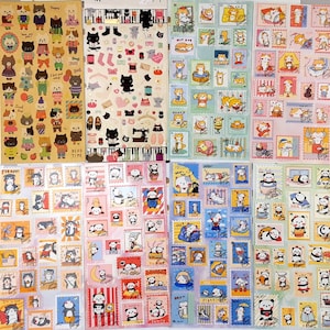 Adesivos de animais muito fofos! Escolha entre 8 designs diferentes! (ST16)
